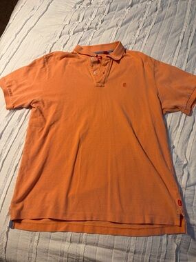 Izod Men's Orange Short-Sleeve Polo